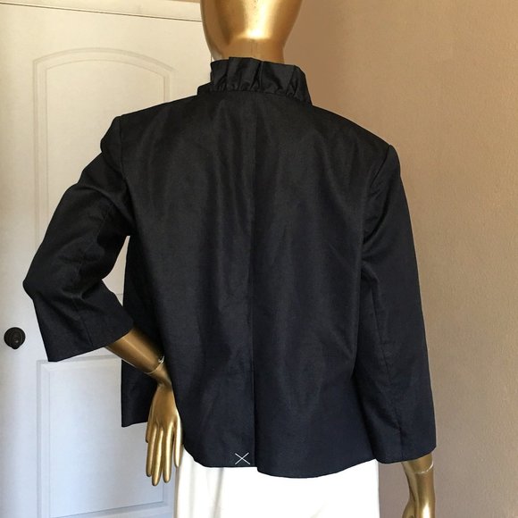 WILLI SMITH Ruffle Collar Swing Blazer / Jacket   NEW! - Picture 7 of 11